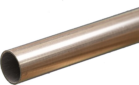 K-S Round Aluminum Tube .45mm x 9mm x 300mm Hobby and Craft Metal Tubing #9808