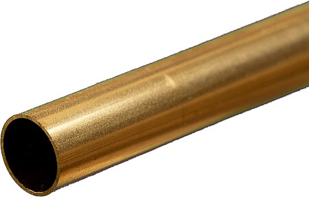 K-S Round Brass Tube .45mm x 10mm x 300mm Hobby and Craft Metal