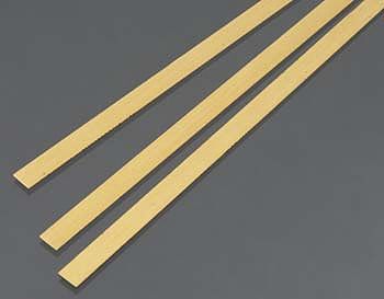 K-S Brass Strip .5mm x 6mm x 300mm (3) Hobby and Craft Metal Strip #9840