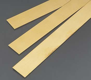 K-S Brass Strip .5mm x 18mm x 300mm (3) Hobby and Craft Metal Strip #9842