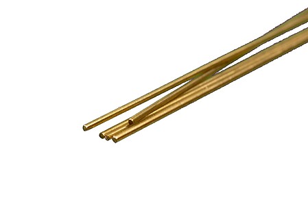 K-S Round Brass Rod .5mm x 300mm (5) Hobby and Craft Metal Rod #9860