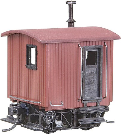 Kadee Logging Caboose Red Unlettered HO Scale Model Train Freight Car #104