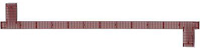 Kadee 40 Apex Running Board - Box Car Red HO Scale Miscellaneous Train Part #2001