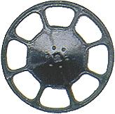 Kadee HO Brake Wheel, Modern/Black (8)