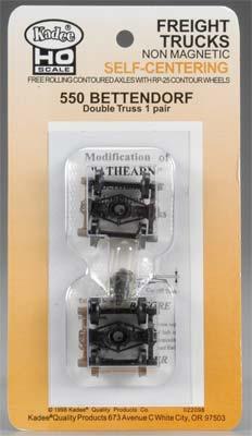2 HO Bettendorf Truck 33 C88 Smooth Wheels 