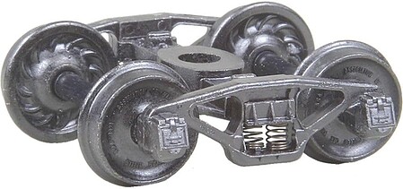 Kadee Self-Centering Trucks - PRR 20-F8 50-Ton w/33 Ribbed Wheels HO Scale Model Train Truck #557