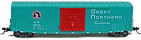 Kadee PS-1 50' Boxcar with 9' Door Ready to Run Great Northern 39870 (1966, Glacier Green, red, Cushion Underframe) Kadee PS-1 50' Boxcar with 9' Door Ready to Run Great Northern 39870 (1966, Glacier Green, red, Cushion Underframe)