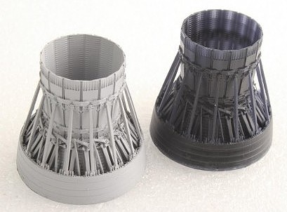 KAModels 1/48 F15C/D/E/K P&W Exhaust Nozzle Closed Set for ACY/RMX/LNR (3D Printed Resin)