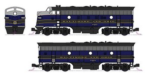 Kato EMD F7A & F7B Baltimore & Ohio #4503 #5493 N Scale Model Train Diesel Locomotive #1060428