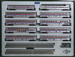 El Capitan 10-Car Passenger Set - Amtrak N Scale Model Train Passenger Car #106079