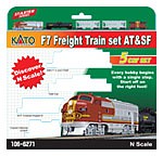 Kato N Emd F7 Freight Train Atsf
