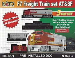 Kato F7A DCC FreightTrain ATSF - N-Scale