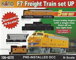 Kato N F7A w/DCC Freight Set, UP