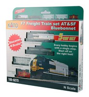 Kato N F7A Freight Set Atsf W/sd Kato N F7A Freight Set Atsf W/sd