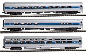 Kato Intercity Express 3-Car Set Ready to Run Amtrak N Scale Model Train Passenger Car #1066286