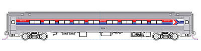 Kato Amfleet Coach Set A AMTRAK (2 Car Set) N Scale Model Train Passenger Car #1068012