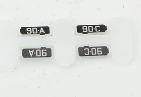 Kato Alternate Numberboards for Kato EMD FP7A Milwaukee Road #90A, 90C N-Scale