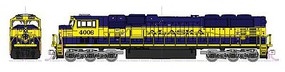 EMD SD70MAC Nose Headlight - Standard DC Alaska Railroad 4006 (blue, yellow) - N-Scale