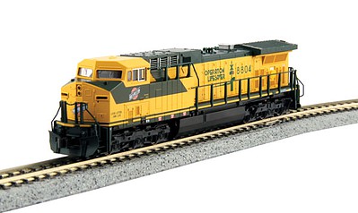 Kato GE AC4400CW - Standard DC Chicago & North Western #8804 (yellow, green)