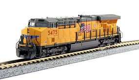 Kato GE ES44AC GEVO Standard DC Union Pacific #5475 (Armour Yellow, gray, US Flag & Building America Logo) N-Scale Kato GE ES44AC GEVO Standard DC Union Pacific #5475 (Armour Yellow, gray, US Flag & Building America Logo) N-Scale