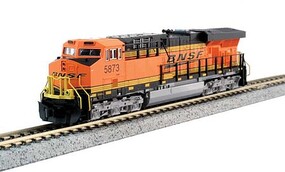 Kato GE ES44AC GEVO Standard DC BNSF Railway #5801 (orange, black, Wedge Logo) N-Scale