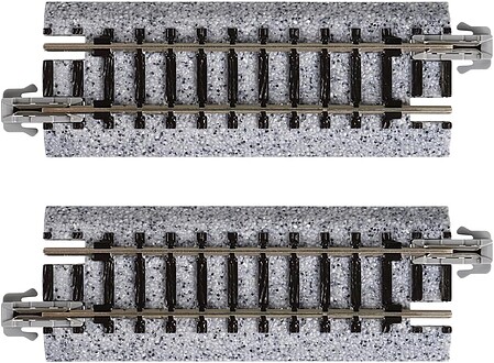 Kato Straight Track - 64mm (2) N Scale Nickel Silver Model Train Track #20030