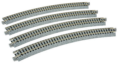 Kato Curved Roadbed Track Section Unitrack 30 Degree N Scale Nickel Silver Model Train Track #20140