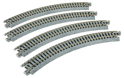 Kato Curved Track R216mm 45 Degree (4) N Scale Nickel Silver Model Train Track #20170