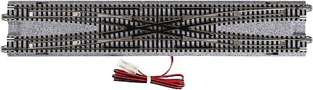 Kato Electric (Remote) Double Crossover - Unitrack N Scale Nickel Silver Model Train Track #20210