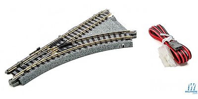 Kato Compact Turnout R150-45 Unitrack Right Hand N Scale Nickel Silver Model Train Track #20241