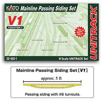 Kato Mainline Passing Siding Set V1 Unitrak N-Scale