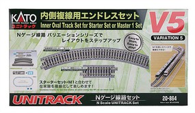 Kato Unitrack V5 Set Inside Loop Track Set N-Scale