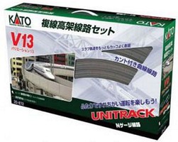 Kato Unitrack V13 Set Double-Track Elevated Loop Track Set N-Scale