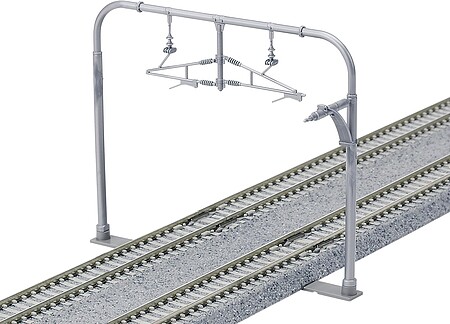 Kato Double Track Catenary Poles - Arched pkg(10) N Scale Model Railroad Trackside Accessory #23062