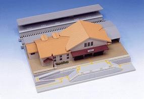 Kato Suburban Station for Double Track Plate N Scale Model Railroad Building #23126 Kato Suburban Station for Double Track Plate N Scale Model Railroad Building #23126