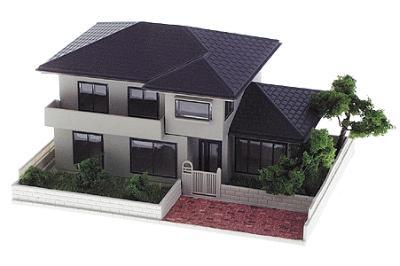 Kato Residential Structure Series - Assembled 630 E. Liberty Street (brown) - N-Scale