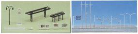 Kato Dio-Town Series Road Plates Station Area Scenery Detail Parts N-Scale
