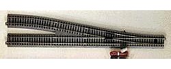 Kato Unitrack Powered Turnout #6 Right Hand 19-3/8 HO Scale Nickel Silver Model Train Track #2861