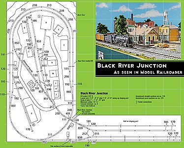  USA Inc Black River Junction Layout Track Set - Unitrack - HO-Scale