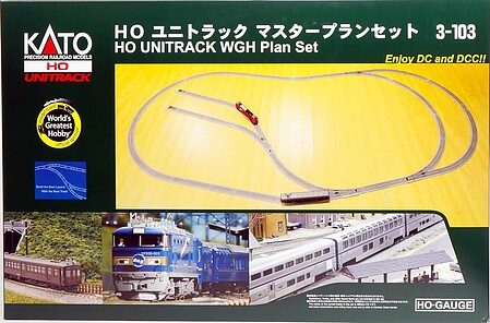 Kato World's Greatest Hobby Track Pack - Unitrack Ho Scale Nickel 