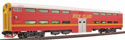 Kato Pullman Bi Level 4 Window Cab Coach Rock Island HO Scale Model