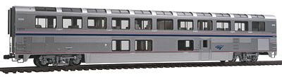 Kato Superliner I Lounge Amtrak #33019 (Phase IVb) HO Scale Model Train Passenger Car #356063