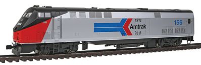 Kato GE P42 Genesis - Standard DC - Amtrak #156 HO Scale Model Train Diesel Locomotive #376104