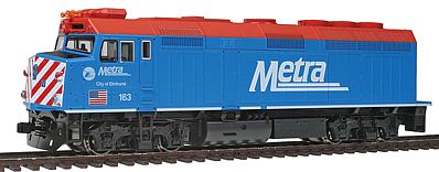 Kato EMD F40PH Commuter Version Chicago Metra #163 HO Scale Model Train Diesel Locomotive #376573