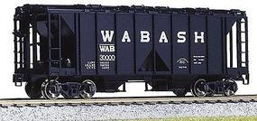 Kato ACF 70 Ton Open Side Covered Hopper (3) Wabash HO Scale Model Train Freight Car #380205