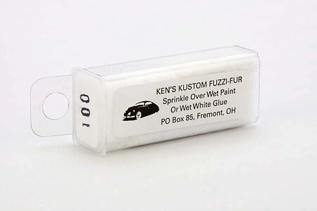 Kens White Fuzzi Fur Plastic Model Vehicle Accessory Kit 1/24-1/25 Scale #100