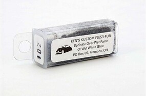 Kens Charcoal Fuzzi Fur Plastic Model Vehicle Accessory Kit 1/24-1/25 Scale #102