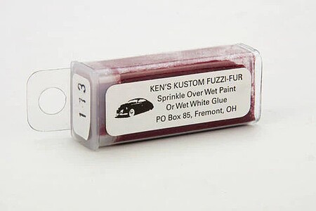 Kens Maroon Fuzzi Fur Plastic Model Vehicle Accessory Kit 1/24-1/25 Scale #113