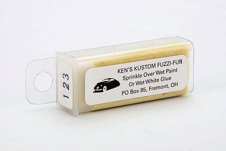 Kens Beige Fuzzi Fur Plastic Model Vehicle Accessory Kit 1/24-1/25 Scale #123