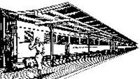 Keystone Station Platform O Scale Model Railroad Building #1008